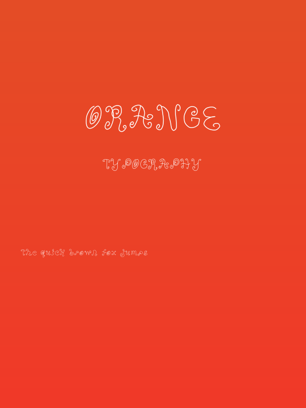 Orange Poster
