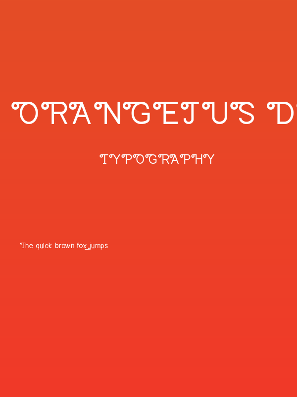 Orangejus Demo Poster