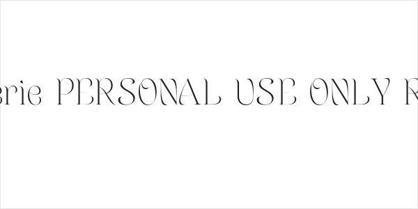 Orangerie PERSONAL USE ONLY Regular Logo