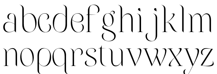 Orangerie PERSONAL USE ONLY Regular Font LOWERCASE