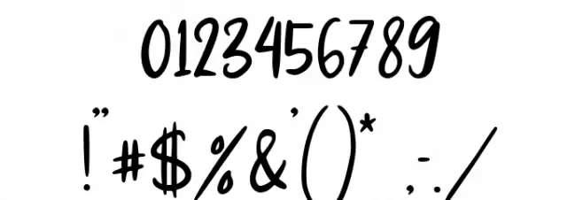 Oranges Marmalaide Font OTHER CHARS