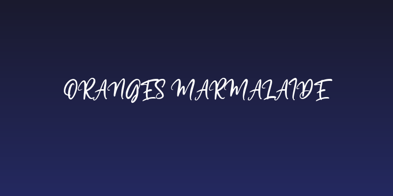 Oranges Marmalaide Social Header