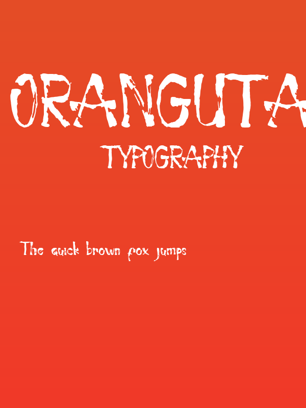 Orangutan Demo Poster