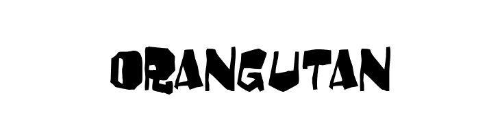 Orangutan  font caratteri gratis