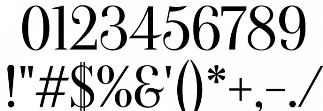 Oranienbaum Font OTHER CHARS