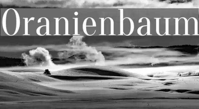 Oranienbaum Font examples