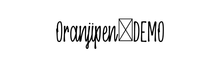 Oranjipen-DEMO  les polices de caractères gratuit tlcharger