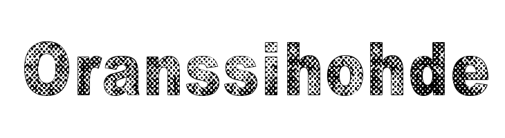 Oranssi hohde Font