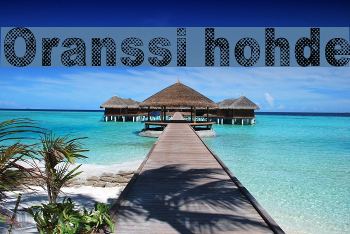 Oranssi hohde Font examples