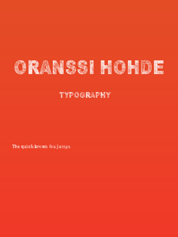 Oranssi hohde Poster