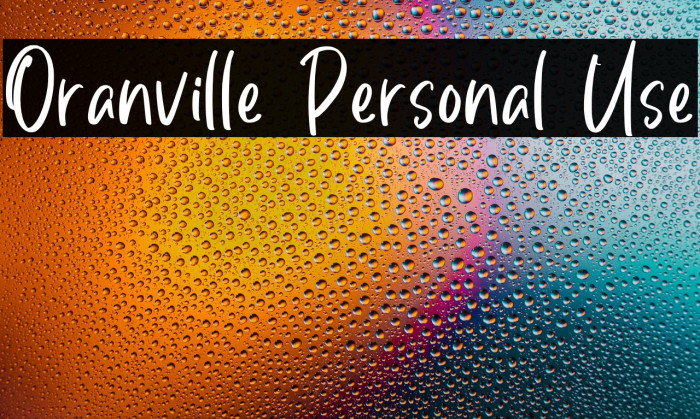 Oranville Personal Use Example 3
