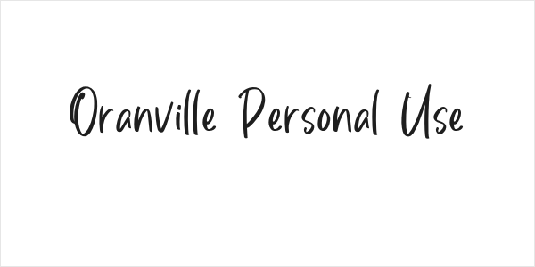 Oranville Personal Use Logo