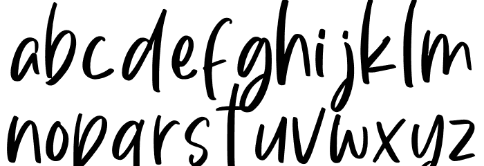 Oranville Personal Use Font LOWERCASE