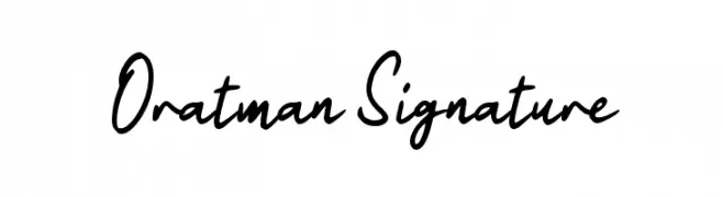 Oratman Signature  नि: शुल्क फ़ॉन्ट्स डाउनलोड