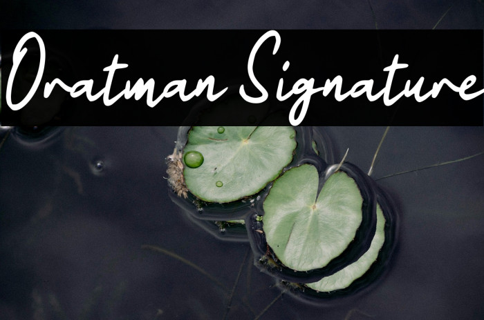 Oratman Signature Example 1