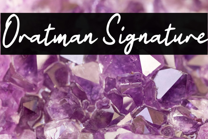 Oratman Signature Example 2