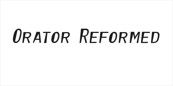 Orator Reformed Logo