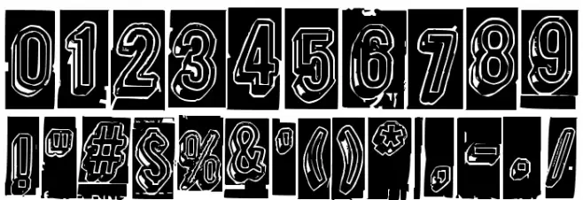 Oravanpyörä フォント その他の文字