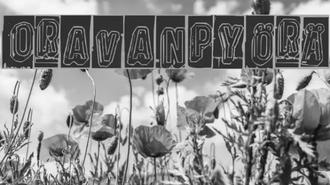 Oravanpyörä フォント examples