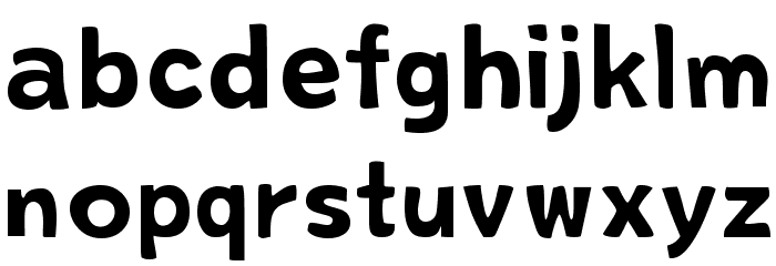 Oravetica Normal Font LOWERCASE
