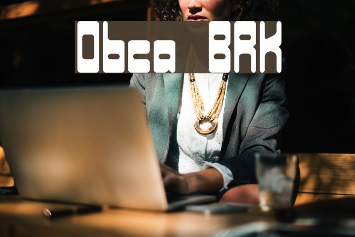 Orbicular BRK Font examples