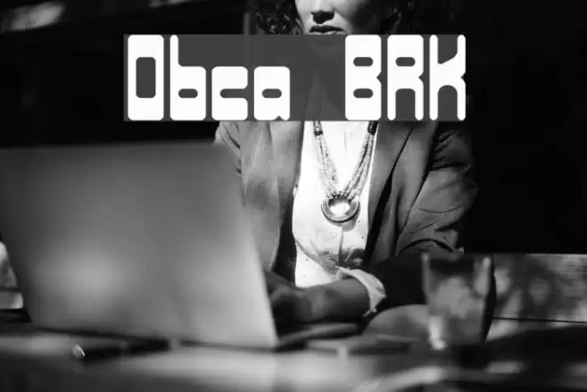 Orbicular BRK フォント examples