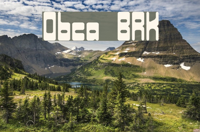 Orbicular BRK Font examples