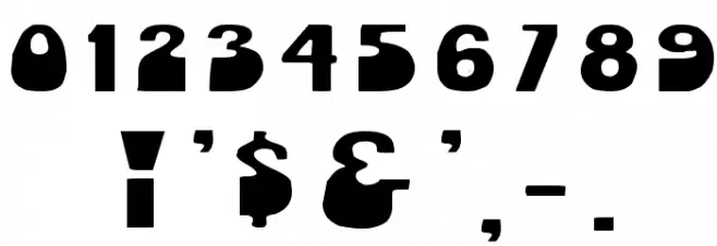 Orbit Expanded Font OTHER CHARS