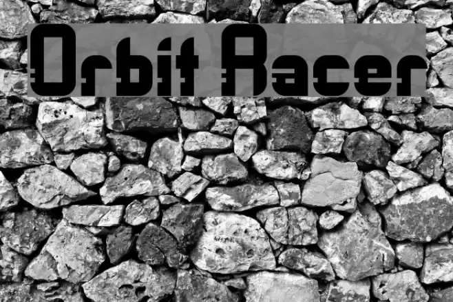 Orbit Racer Font examples