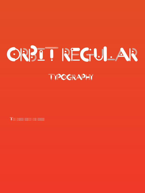 Orbit Regular Poster
