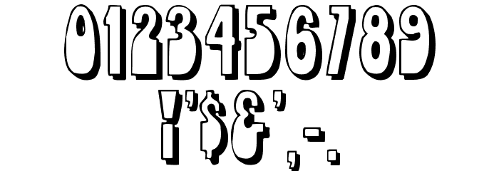 Orbit Shadow Font OTHER CHARS