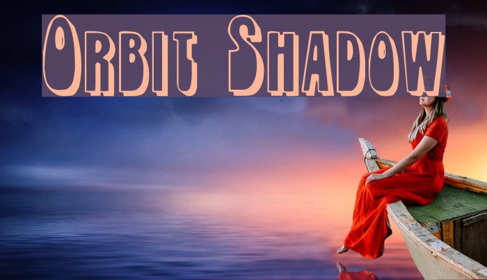 Orbit Shadow Font examples