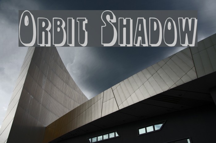 Orbit Shadow Font examples