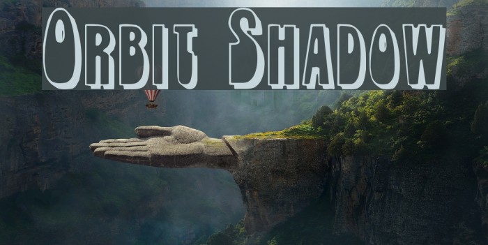 Orbit Shadow Font examples