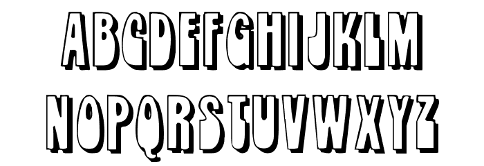 Orbit Shadow Font LOWERCASE