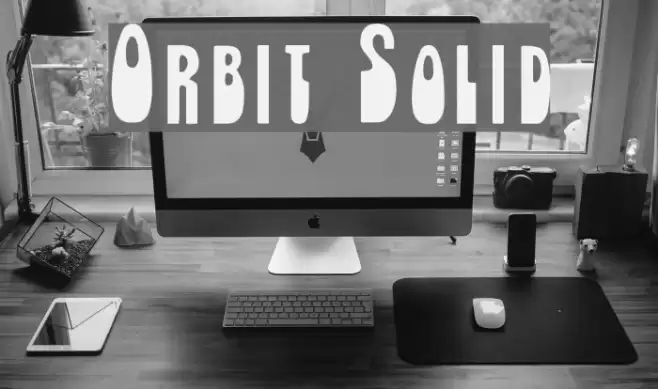 Orbit Solid Font examples