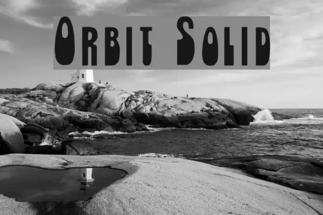 Orbit Solid Font examples