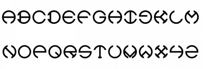 Orbital Font UPPERCASE