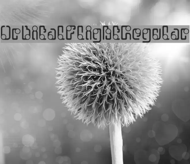 OrbitalFlight-Regular Font examples