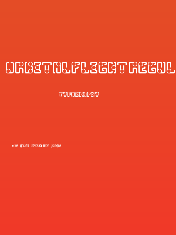 OrbitalFlight-Regular Poster