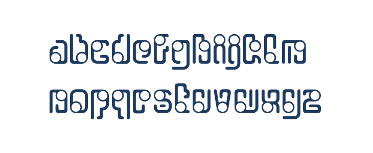 OrbitalFlight-Regular Lowercase