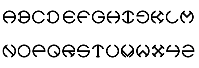 Orbital Font LOWERCASE