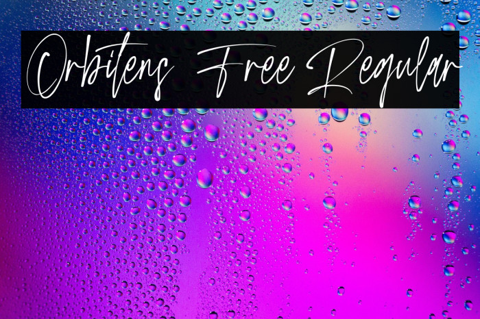 Orbitens Free Regular Example 3