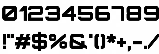Orbitron Black Font OTHER CHARS