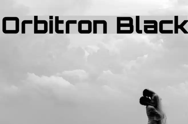 Orbitron Black Font examples