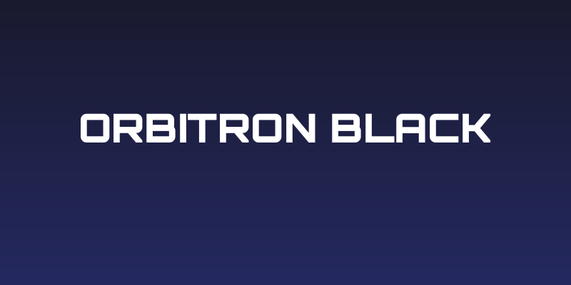 Orbitron Black Social Header