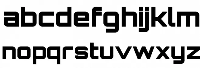 Orbitron Black Schriftart Kleinbuchstaben