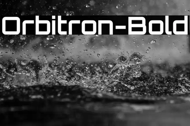 Orbitron-Bold フォント examples
