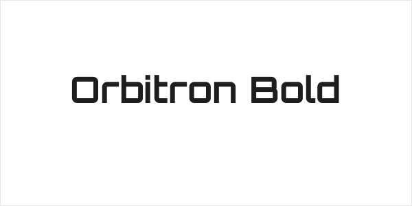 Orbitron Bold Logo