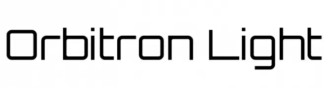 Orbitron Light  免费字体下载